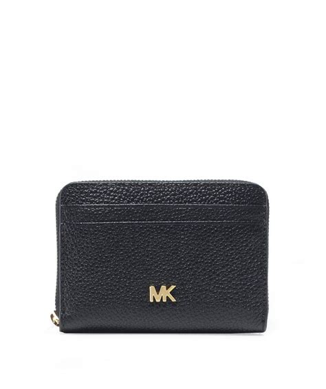 michael kors black pebbled leather wallet|Michael Kors small wallet sale.